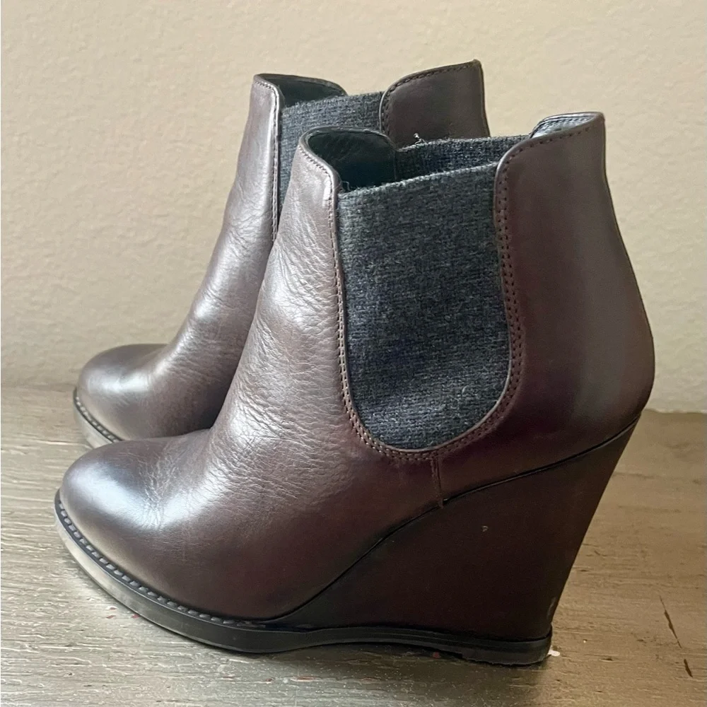 Brunello Cucinelli Leather Boots - 37.5 - Picture 5 of 11